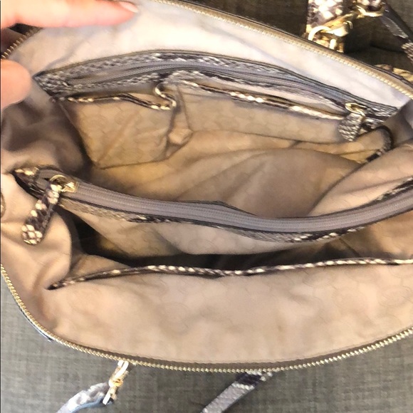 Michael Kors brown and cream snake style bag - Picture 6 of 8